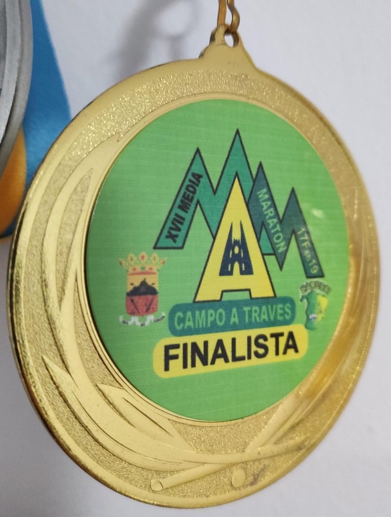 Medalla Media maratón de Arucas 2019