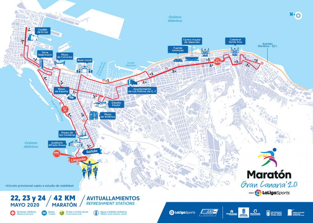 Recorrido Maratón de Gran Canaria 2021