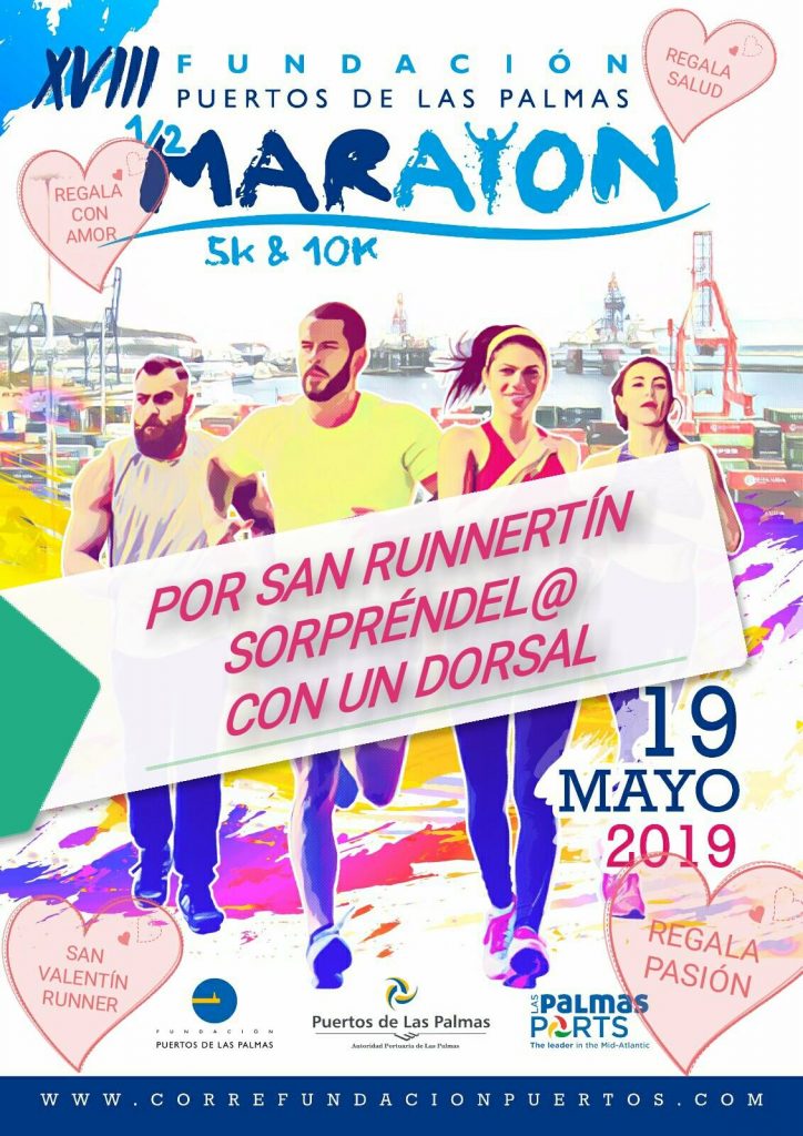 Cartel Media Maratón del Puerto 2019