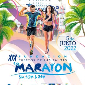 Cartel oficial de la Media Maratón del Puerto 2022