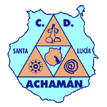 Escudo del CD Achamán Santa Lucía equipo que juega en el Campo de fútbol de La Madera