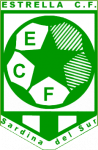 Escudo del Estrella CF equipo que juega en el Campo de fútbol Las Palmitas