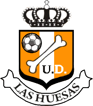 Escudo de la UD Las Huesas que juega en el campo de fútbol de Las Huesas
