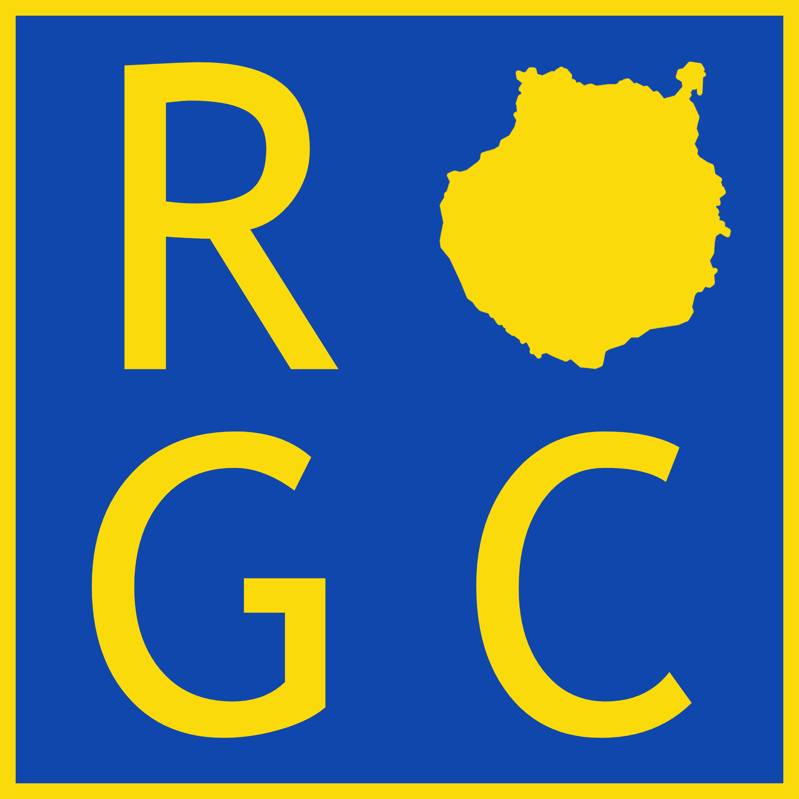Logotipo a color de Recorriendo Gran Canaria RGC
