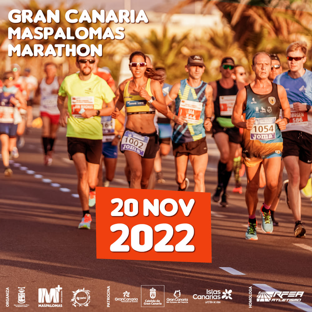 Cartel Gran Canaria Maspalomas Marathon 2022