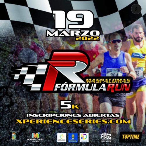 Cartel oficial de la Maspalomas Fórmula Run 5K 2022